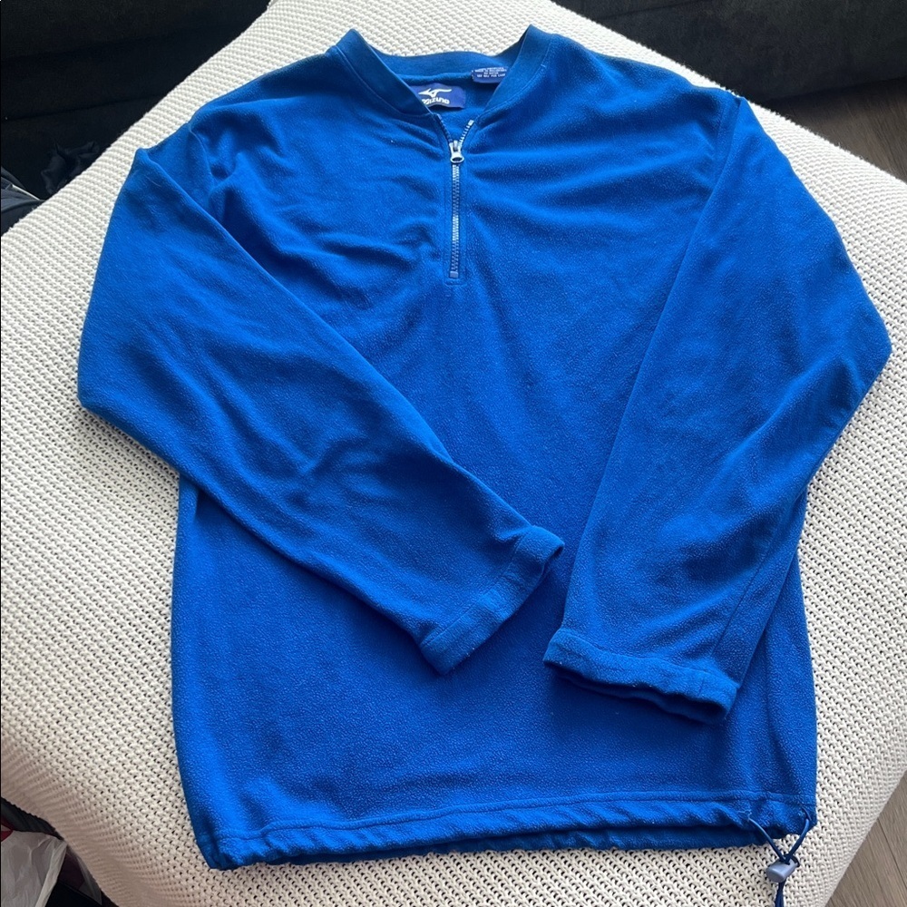 Mizuno Men's Vibrant Blue Zip-Up Sweater‎